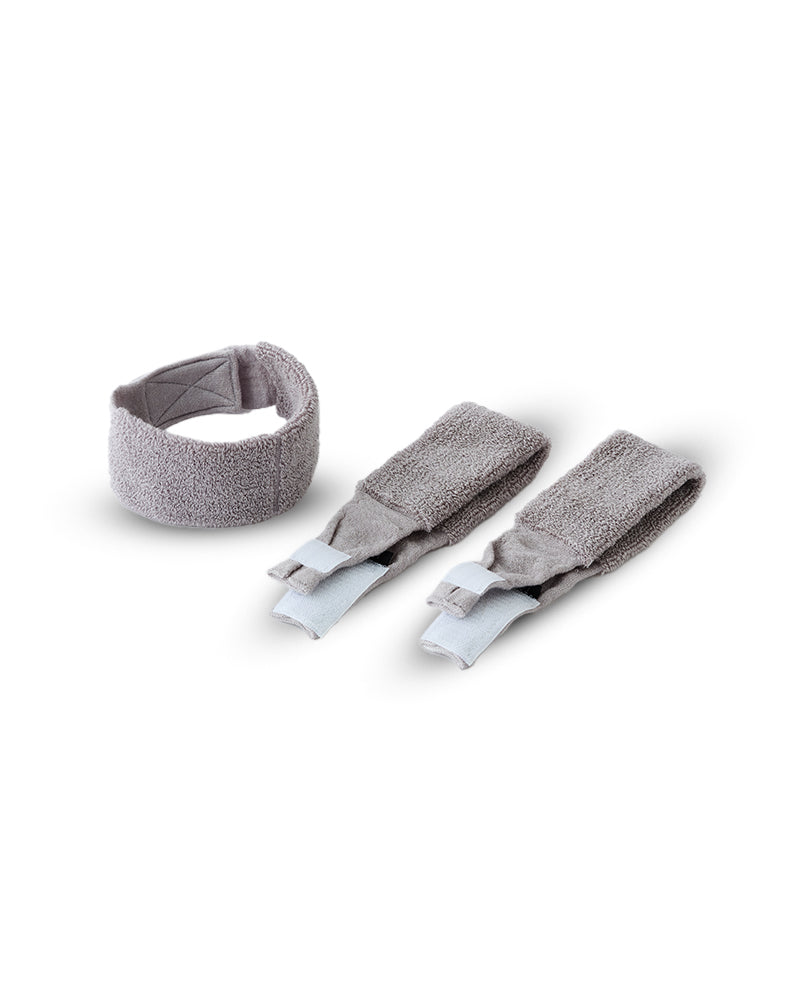Spa mist Headbands- 3stk. Takara Belmont frisørudstyr i grå ultralyds damp pandebånd til spa-behandling